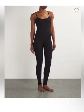 SKIMS Black Slim Jumpsuit Romper